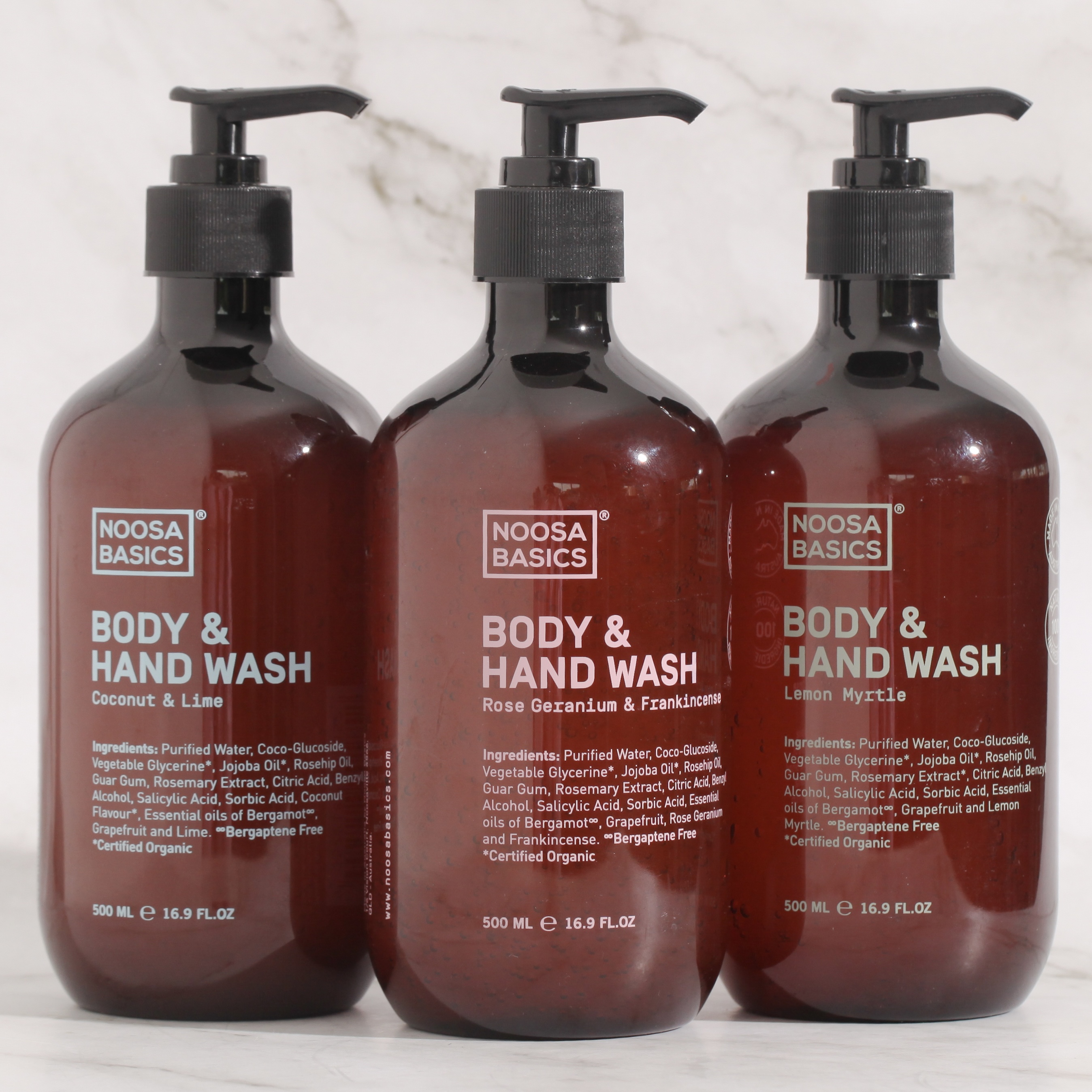 Body & hand wash, Coconut & Lime - Noosa Basics